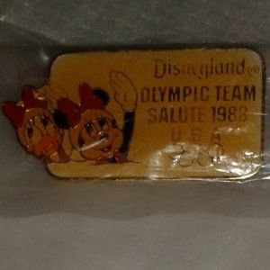 Disneyland  Olympic Team Salute 1988 USA Brooch